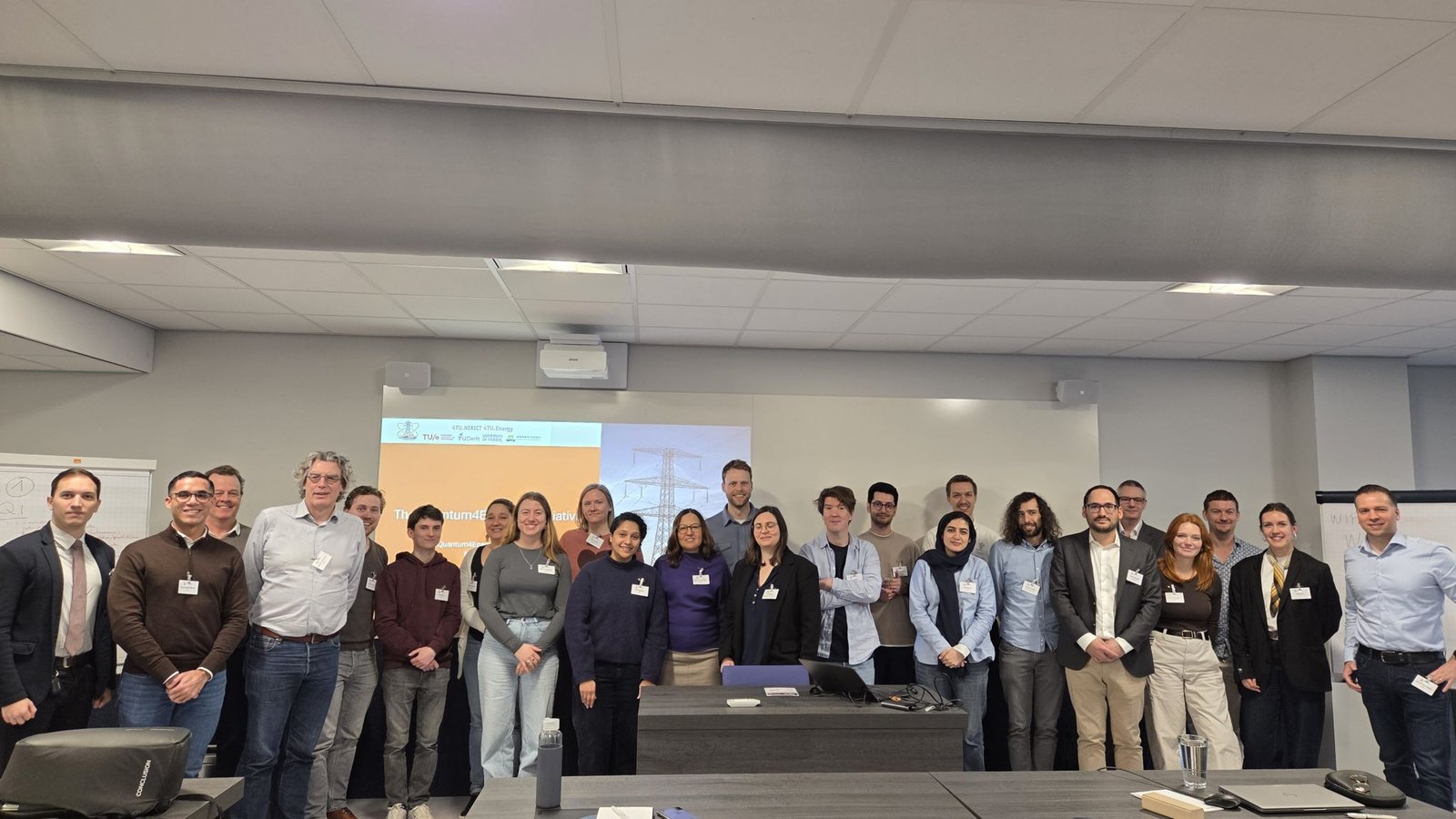 Participants at a Quantum4EnergyNL workshop